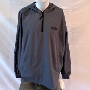 LSKD Pullover Windbreaker‎ Lightweight Anorak Jacket Activewear Gray M